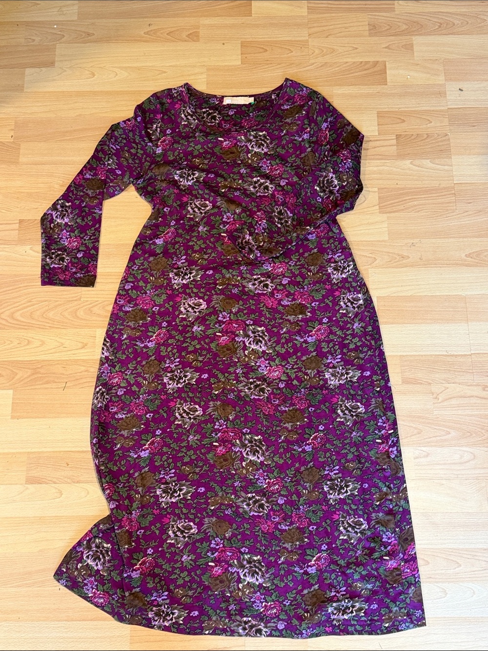 La Cera Floral Midi Dress Pockets Womens Size S Multicolor Casual